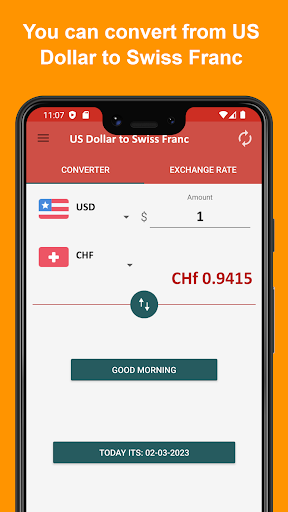US Dollar to Swiss Franc Screen 2