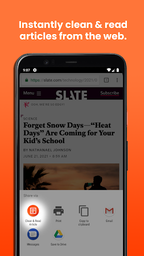 Android application fRead screenshort