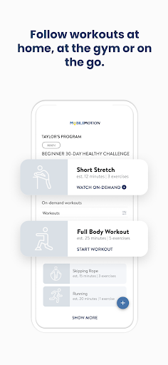 Mobile Motion Fitness Screen 3