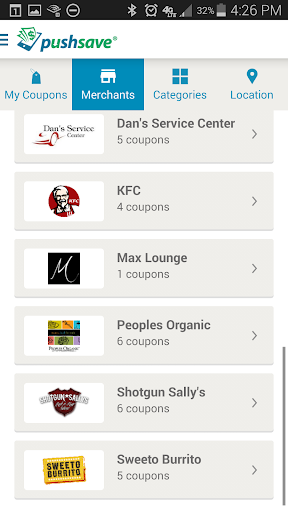 PushSave Screen 3