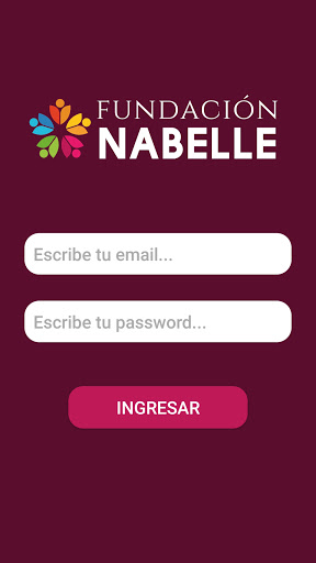 Android application Fundación Nabelle screenshort