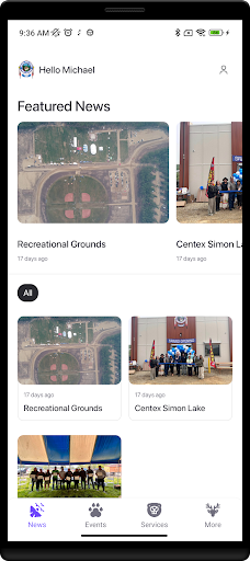 Android application Woodland Cree First Nation screenshort
