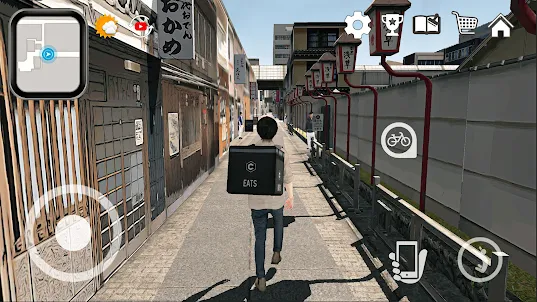 大阪外送員模擬器-日本虛擬旅遊 3D