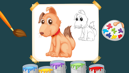 Android application Animals Coloring Book screenshort