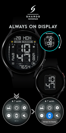 SH105 Watch Face, WearOS watch screenshot 8