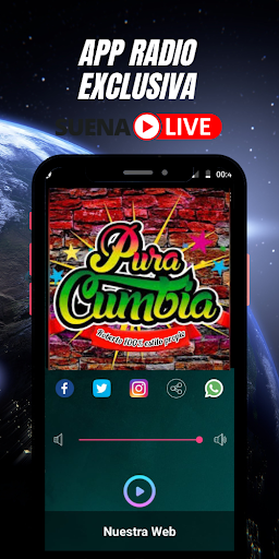 Pura Cumbia Radio Screen 2