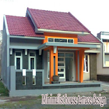 Minimalist house terrace design icon