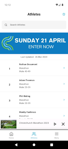 Christchurch Marathon Screen 2