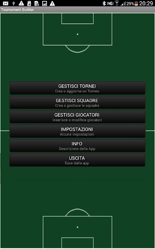 Android application Soccer Tournament Management screenshort