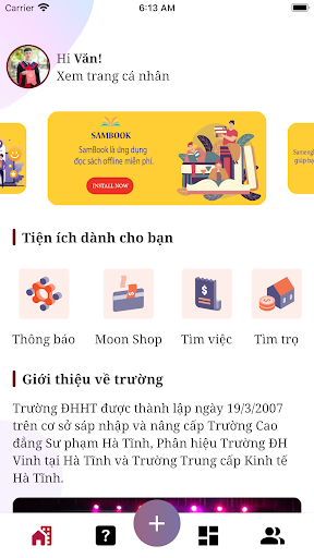My HTU Screen 2