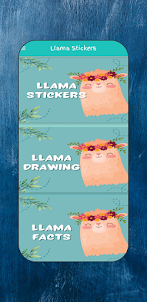 Llama Stickers & Llama Drawing