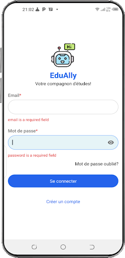 Android application EduAlly screenshort