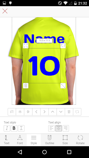 Sports T-Shirt Designer Screen 3