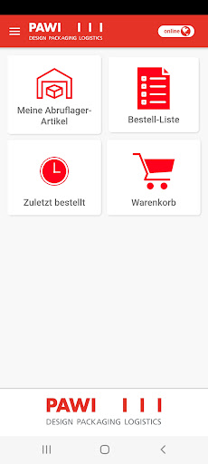 Android application PAWI Shop screenshort
