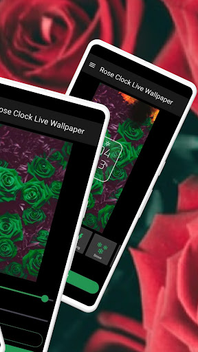 Rose Clock Live Wallpaper Screen 2