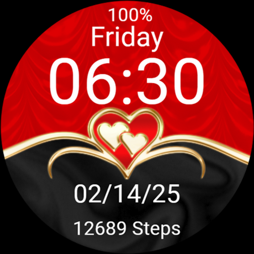 Valentines Day Gold Heart Love logo