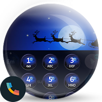 Xmas Night Phone DIaler Theme