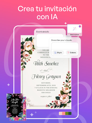 Crea Tarjetas de Invitación screenshot 12