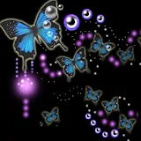 3D colorful butterfly icon