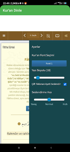Kuran Dinle, Namaz Screen 2