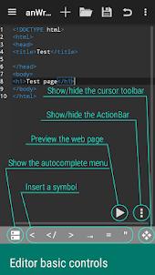 anWriter HTML editor