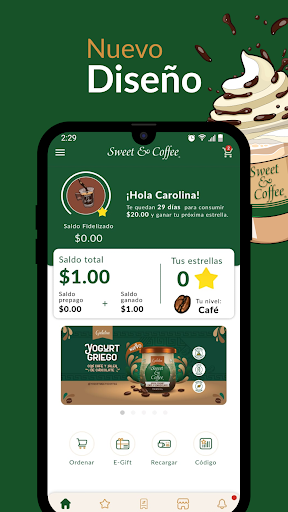 Android application Sweet&Coffee screenshort