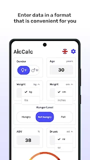 AlcCalc - BAC calculator