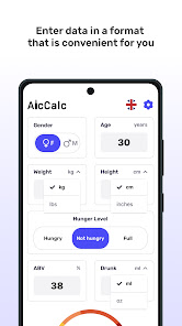 Captura de Pantalla 3 AlcCalc - BAC calculator android