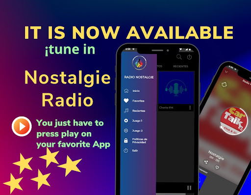 Android application radio fm nostalgie screenshort