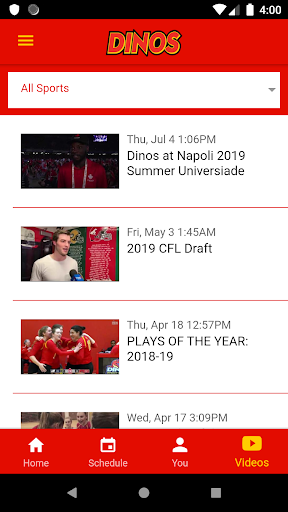 UCalgary Dinos Screen 2