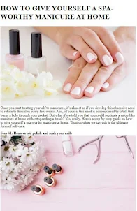 How to Give Yourself Manicure
