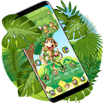 Cover Image of Download The Cute Cartoon Monkey Theme 1.1.2 APK