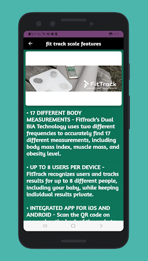 fit track scale guide Screen 2