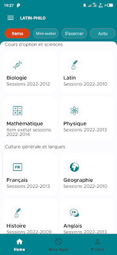 Android application Study-Item screenshort