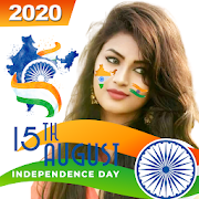 Indian Flag face photo editor  & 15th August DP