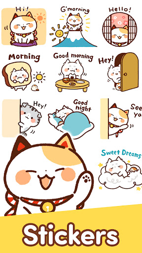 Android application Emoji Stickers Lucky Cat screenshort