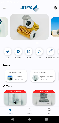 Android application JPN Filters screenshort