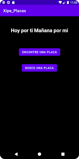 Android application Buscar Mi Placa screenshort