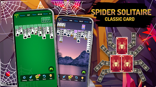 Android application Spider Solitaire Classic Card screenshort