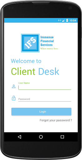 Android application Immense Financial Services screenshort