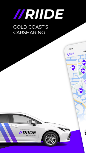 Android application RIIDE Cars: A to B Car Sharing screenshort