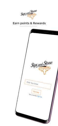 Android application Styx and Stone Loyalty App screenshort