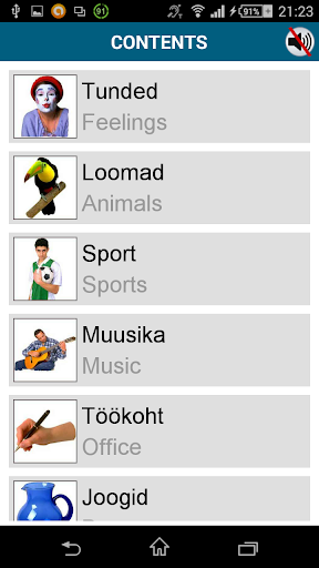 Screenshot of Learn Estonian