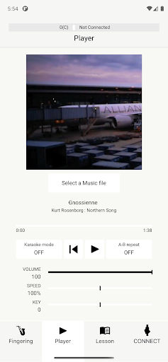 Screenshot of Aerophone Lesson
