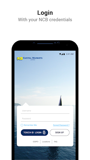 Android application NCBCM Wealth Connect screenshort