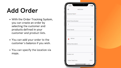 Order Tracking System Screen 3