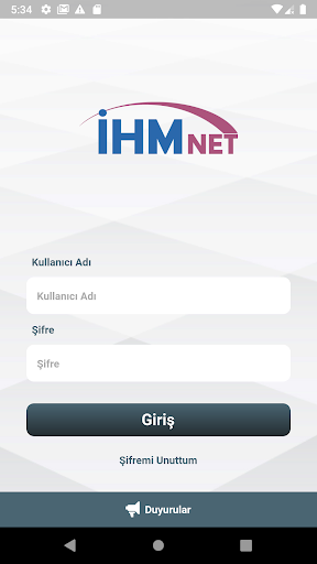Android application IHMNet screenshort