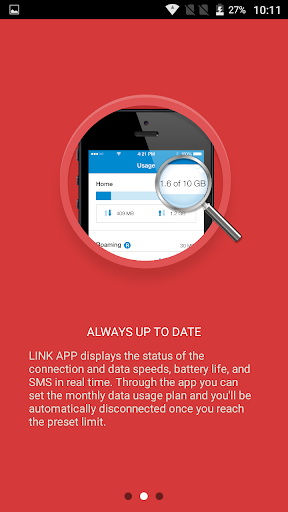 ALCATEL LINK APP Screen 2