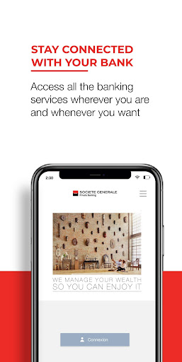Android application eBanking SG Luxembourg screenshort