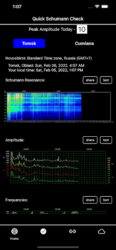 Android application Schumann Resonance screenshort